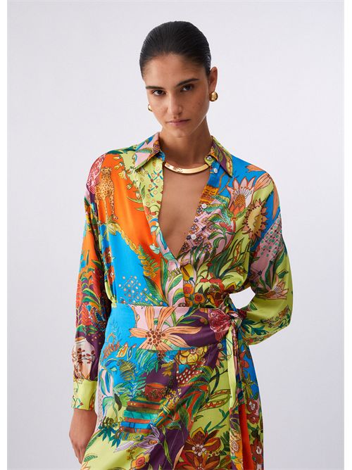 Camicia in raso stampato LIU JO | WA6485T471A/P9363